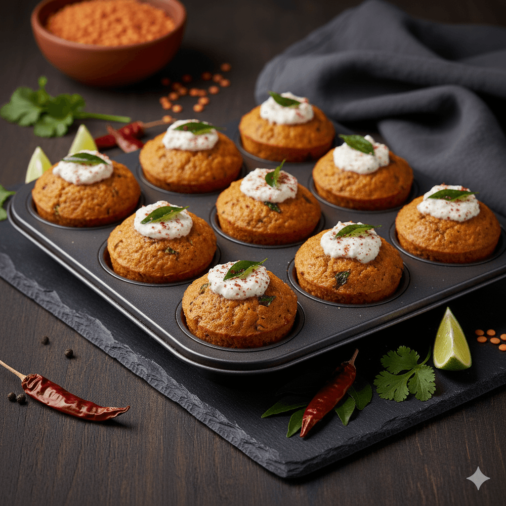 Dal Idli / Lentil Muffins